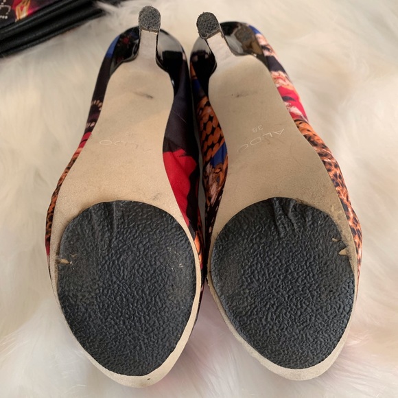 ALDO Kemler Heels with matching clutch Size 38 - Picture 6 of 8